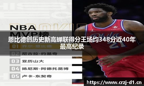 恩比德创历史新高蝉联得分王场均348分近40年最高纪录